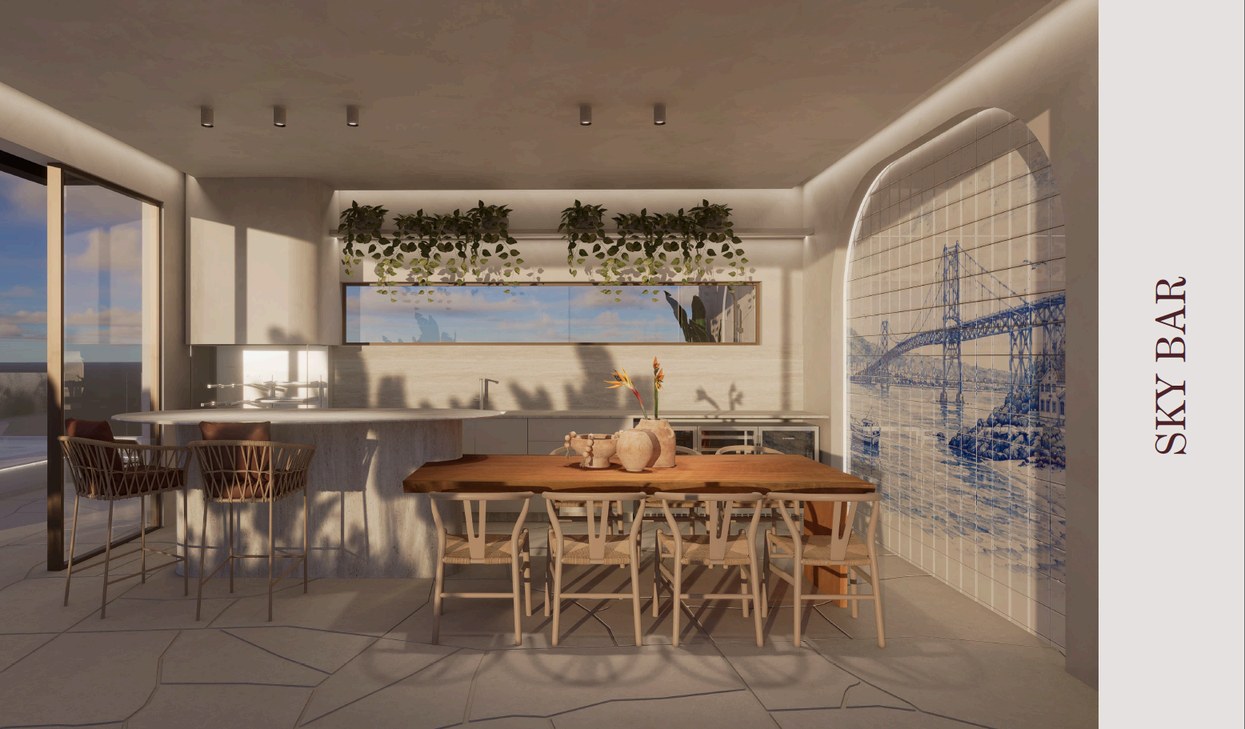 Interior del skybar