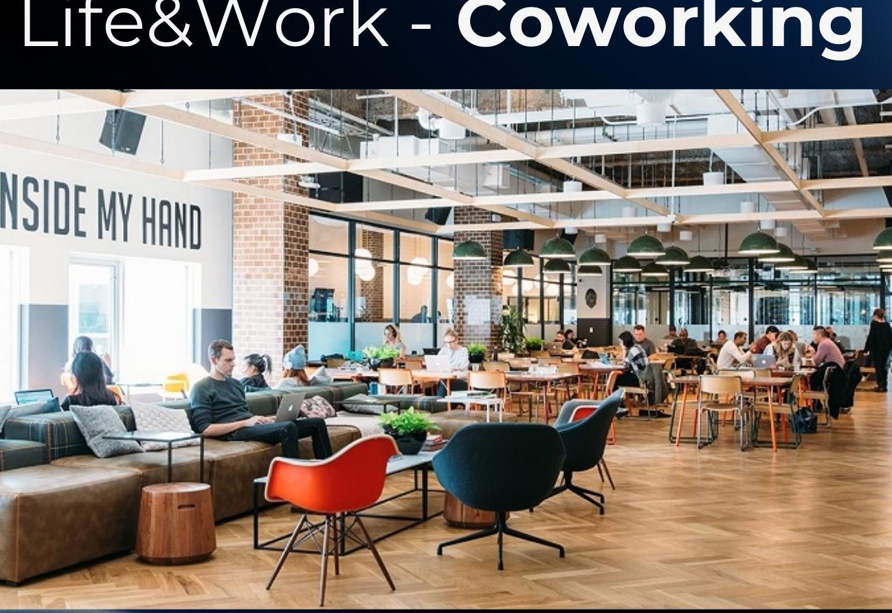 Coworking Life&Work del edificio. Imagen conceptual del proyecto, sujeta a modificaciones.