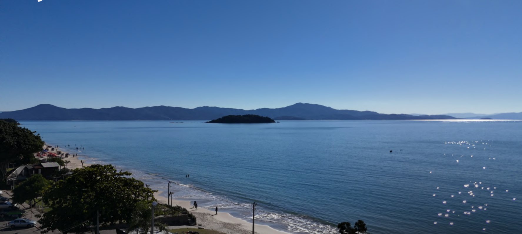 Vista real desde el 5.º piso hacia la playa de Canasvieiras