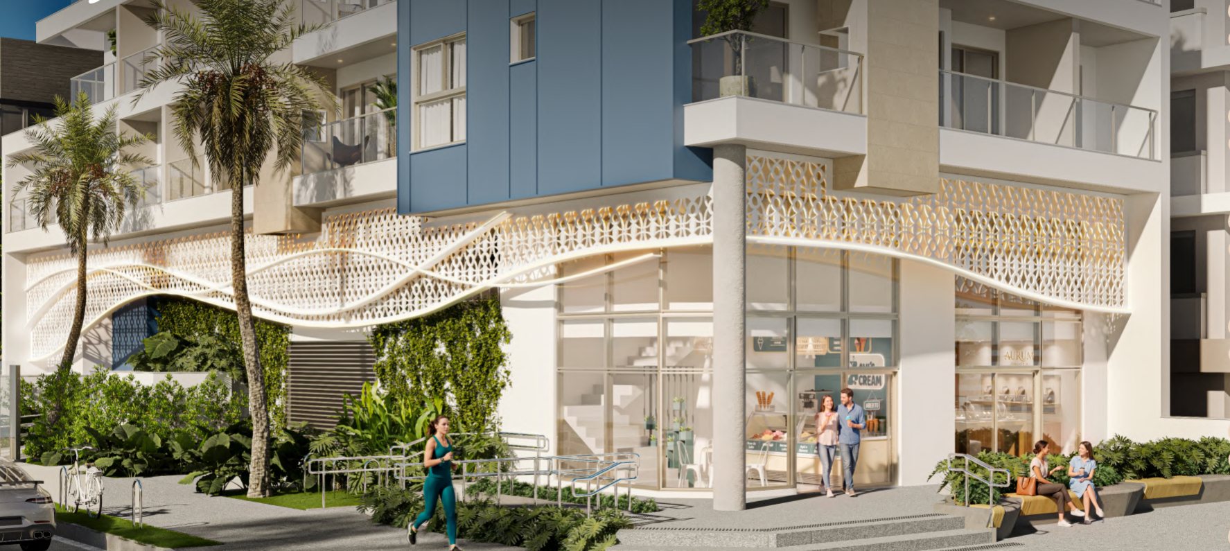 Esquina del Brisa Marina con locales en planta baja